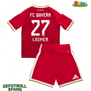Bayern Munich Konrad Laimer #27 Hemmaställ Barn 2026-27 Kortärmad (+ Korta byxor)
